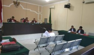 Sidang dugaan politik uang M Afriandy (foto:dokumen presmed)