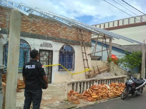 Pekerja Bangunan Tewas Saat Pasang Gipsum, Rabu,(19/6/2019).