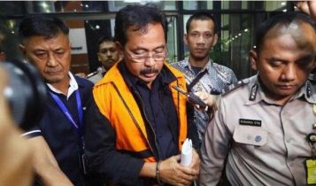 Nurdin Basirun saat digiring dan ditahan KPK atas dugaan Suap dan Gratifikasi Pengurusan Izin Reklamasi