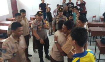 Difasilitasi Polisi Dinas PendidikanPihak sekolah dan Orang Tua Siswa Tawuran di Tanjungpinang Didamikan
