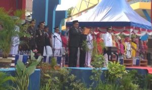 HUT RI di Kabupaten Bintan diperingati pemerintah dan Polres di lapangan Relief Antam Kijang