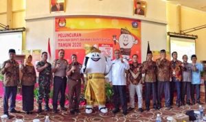 KPU Bintan saat melakukan sosialisasi pelaksanaan Pilkada Bintan 2020