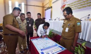 Terampak Aplikasi SPAN Lapor masing masing OPD di Bintan tandatangani MoU