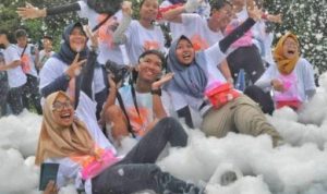 Pesta KasmaRun tahun 2019 lalu yang diikuti Milenial di Kawasan Wisata Lagoi Bintan