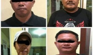 Empat Teruga pelaku Pungli di Kawasan Wisata Pantai Tanjungpinggir Batam yang diamanakan Polisi