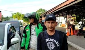 Simpan Sabu dianus Tersangka Sm salah satu teruga kurir sabu asal Malaysia yang diamanakan Satnarkoba Polres Tanjungpinang di Wisma Seroja