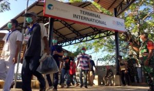 Sejumlah WNI Migran Korban Perdagangan Orang WNI M KPO dideportasi Malaysia dam diba di Pelabuhan SBP Tanjungpinang