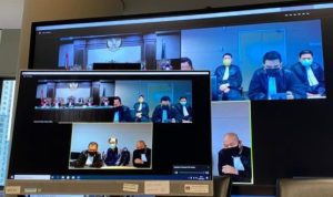 Sidang Nurdin Basirun di PN Jakarta Pusat yang berlangsung secara Online