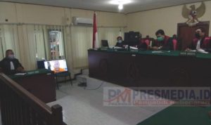 Sidang putusan Korupsi Monuman Bahasa melayu Penyengat dengan terdakwa Arifin Nasir Yunus dan M.Yazer dilaksanaan Hakim PN Tanjungpinang secara Online 2