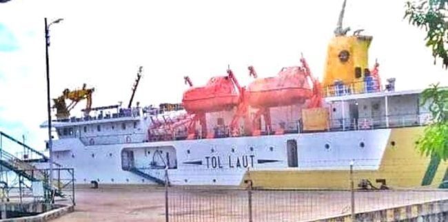 Kapal Penumpang KM.Sabuk Nusantara 80 mulai berlayar dan layani penumpang dari Pelabuhan Sri Bayentan Kijang Bintan dengan Protokoler Kesehatan e1594217170145