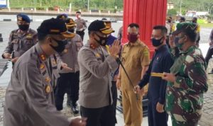 Kapolda Kepri Irjen Pol Aris Budiman saat melakukan kunjungan ke Polres Lingga