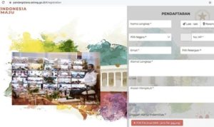 Ini fitur pendaftaran peserta upacara HUT RI ke57 di Istana secara virtual Foto kominfo.go .id