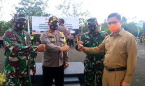 FKPD Kota Tanjungpinang foto bersama sebelum memulai operasi yustisi