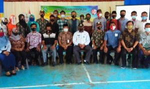 Kesbangpolda Natuna saat menggelar Sosialisasi Pilkada Serentak di Kecamatan