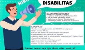 PT Pegadaian Buka Lowongan Kerja untuk Penyandang Disabilitas Simak Syaratnya