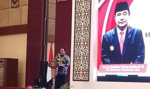 Pjs.Gubernur Kepri Bahtiar Baharudin pada acara ramah tamah bersama pejabat OPD di lingkungan provinsi Kepri sempena berakhirnya masa tugas sebagai Pjs Gubernur.