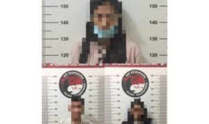 Terduga Pelaku Np Sd dan Fn saat ditetapakan Polisi sebagai Tersangka.