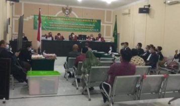 sidang Lanjutan Tindak Pidana Korupsi penyalahgunan IUP OP Tambang Bouksit di PN Tanjungpinang.
