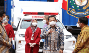 Mendagri Muhammad Tito Karnavian berharap pembatasan kegiatan mampu menurunkan kurva penularan Covid 19. f kemendagri.go .id