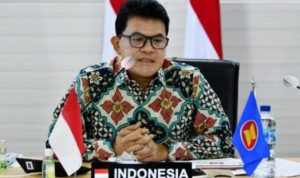 Direktur Kerja Sama Sosial Budaya ASEAN Kementerian Luar Negeri Riaz JP Saehu. foto biro humas kemenkominfo presmedia.id