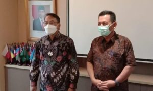 Gubernur Kepri Ansar Ahmad dan Dirjen Perdagangan Luar Negeri Kementeriaan Perdagangan