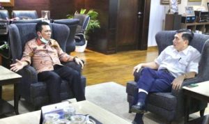 Gubernur Kepri Ansar Ahmad saat melakukan pertemuan dengan Menko Perekonomian dan Investasi Luhut Binsar Panjaiatan di Jakarta