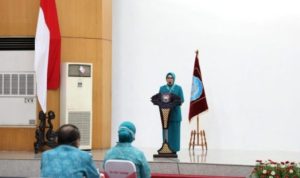 Ketum Tim Penggerak Pemberdayaan dan Kesejahteraan Keluarga TP PKK Tri Tito Karnavian