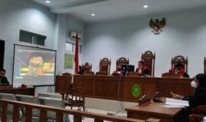 Sidang Putusan Korupsi Wesel POs dengan terdakwa Hendri Kurniawan dilakukan secara on Lline di PN Tanjungpinang.