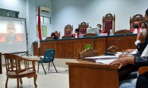 Sidang Virtual Korupsi BPHTB di BP2RD Tanjungpinang PH Terdakwa Yudi Ramadhani mengajukan Esksepsi atas dakwaan JPU