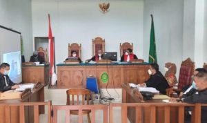 Sidang perkara dugaan Titel dan Gelar Paslu anggota DPRD Tanjungpinang Terdakwa Rini Pratiwi di PN Tanjungpinang