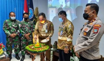 BNN Kota Tanjungpinang dan unsur Bakesbangpol Kota Tanjungpinang memperingati HANI 2021 secara virtual di Kantor BBN terkait