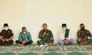 Gelar Latihan Armada Jaya ke 39 Tahun 2021 TNI AL menggelar doa bersama degan masyarakat di Dabo Singkep