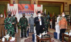 Gubernur Ansar pada peringatan Hari Anti Narkotika Internasional HANI Tingkat Provinsi Kepulauan Riau Tahun 2021 di Gedung Daerah Tanjungpinang