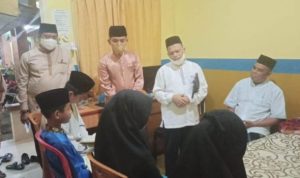 Kepala Kemenag Lingga H Muhammad Nasir meninjau lokasi training centre TC sebagai persiapan STQ tingkat provinsi yang akan berlansung awal Juli 2021 ini.