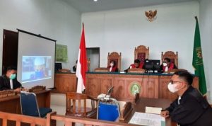 Sidang terdakwa Herald Hutabarat dilakukan secara daring di PN Tanjungpinang