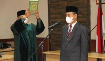 Pelantikan lamidi jadi pj sekdaprov kepri.