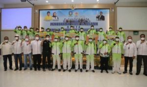 Gubernur melepas keberangkatan para atlet Kontingen Kepri ke PON XX Papua di Baverley Hotel Batam.