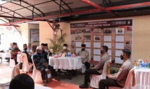 Kapolres Bintan AKBP Tidar Wulung saat silaturahmi bersama tokoh masyarakat di wilayah hukum Polsek Bintan Timur