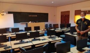 Panita Uji Kompetensi P3k Guru Lingga TA 2021 sudah mempersiapkan ruangan lokasi ujian di SMAN 2 Singkep.