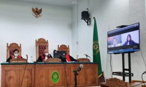Sidang Online Terdakwa Narkoba sabu Rivan Raski dituntut Jaksa 7 Tahun Penjara karena terbukti menjadi kurir narkoba sabu