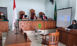 Sidang secara online Jaksa Penuntut Umum dari Kejari Tanjungpinang menuntut Joko 5 Tahun Penjara dengan hukuman 5 tahun Penajara