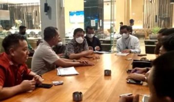 Disela sela acara MCC Compact 2 di Pekan Baaru Bupati Lingga M.Nizar menemui Staf Kementerian BPN untuk mengusulkan Dua Proyek Prioritas di Lingga