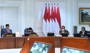 Presiden Jokowi saat memimpin Sidang Kabinet Paripurna di Kantor Presiden Jakarta