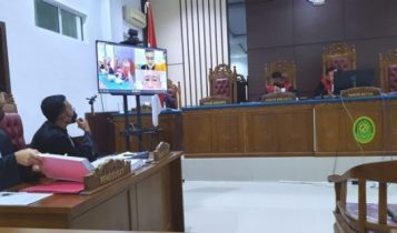 Sidang Pungli Pegawai TU Jaksa Jaksa Hadrikan Ketua DPRD Bintan Agus Wiboow sebagai saksi secara online Sidang Pungli Pegawai TU Jaksa Jaksa Hadrikan Ketua DPRD Bintan Agus Wiboow sebagai saksi secara online