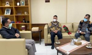 Bupati Lingga M.Nizar betemu dengan Deputi Bidang Sarana dan Prasarana Kementerian PPN Bappenas Josaphat Rizal Primana usulkan Penambahan DAK Lingga scaled