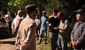 Kapolres Tanjungpinang AKBP.Fernando saat melakukan Razia Operasi Bunga Seligi 2022 menjelang kedatangan Presiden ke Kepri