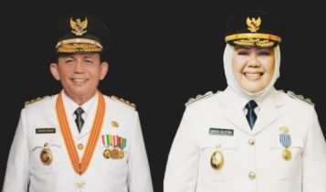 Gubernur dan wakil Gubernur Kepri Ansar Ahmad Marlin Agustina
