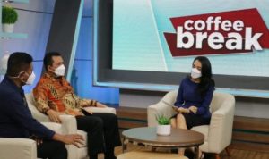 Ketua IMI Bambang Soesatyo, Gubernur Kepulauan Riau Ansar Ahmad dan GGM-BRC Abdul Wahab Talkshow Coffee Break di TVOne, tentang rencana Ground Breaking Pembangunan Sirkuit F1 Bintan