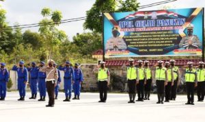 Polres Bintan gelar apel pasukan Operasi Keselamatan Seligi 2022.