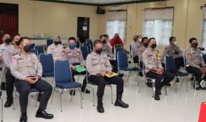 Puluhan personel Polres Tanjungpinang mengikuti tes psikologi mapping senjata api Senpi dan konseling di Rupatama Polres Tanjungpinang.